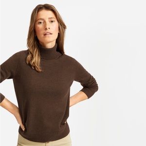 BLACK Everlane 100% Cashmere Turtleneck S